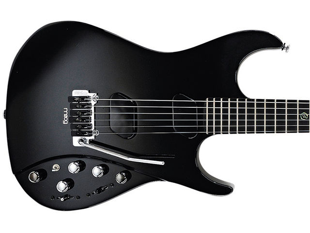 The Moog's Wilkinson vibrato sports Graph Tech piezo saddles