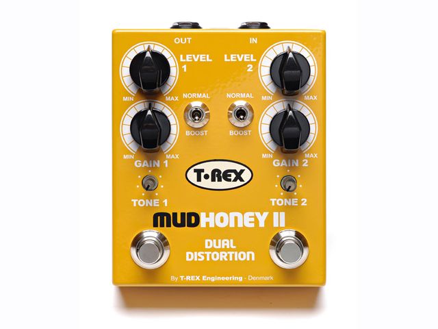 T-Rex Mudhoney II The Mudhoney II has two of each control allowing you to craft two distinct channels of overdrive.