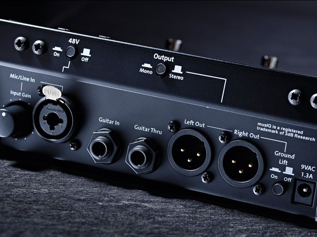 The Live 3 can output in stereo and offers separate channels for guitar and vocals.