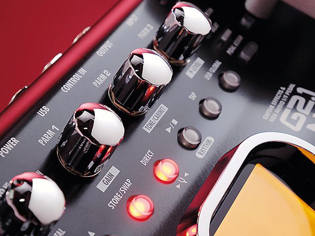 Zoom G2Nu & G2.1Nu Editing and storing parameters is a simple affair.