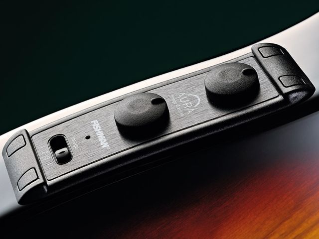 Fender Acoustasonic Telecaster The Fishman Aura controls are tucked away on the top edge of the body.