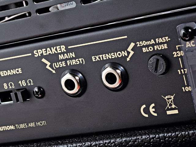 The Tweaker can handle two extension cabs to fill out your sound.