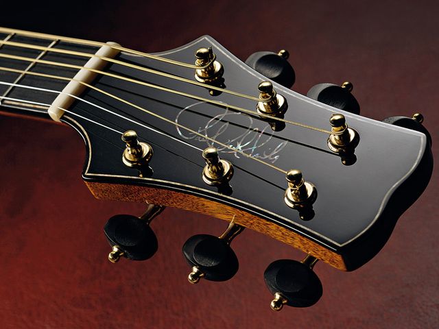 PRS Angelus Custom The neck and headstock is a single piece of mahogany.