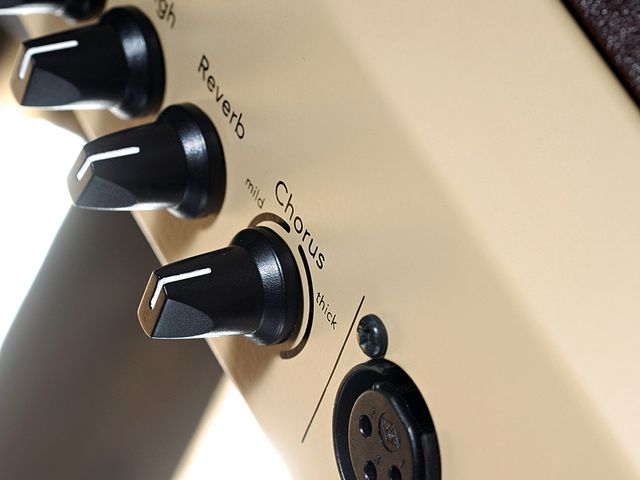 The Mini's brown and cream colour scheme sets it apart from other Loudboxes.