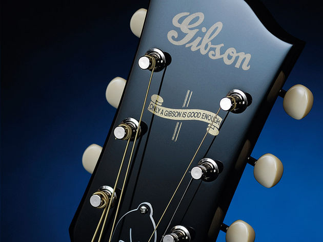 Gibson Brad Paisley J-45 The 17-degree pitch headstock gives greater resonance and sustain.