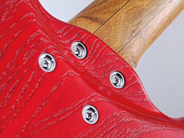 The sculpted heel makes for a more comfortable top-end playing experience.