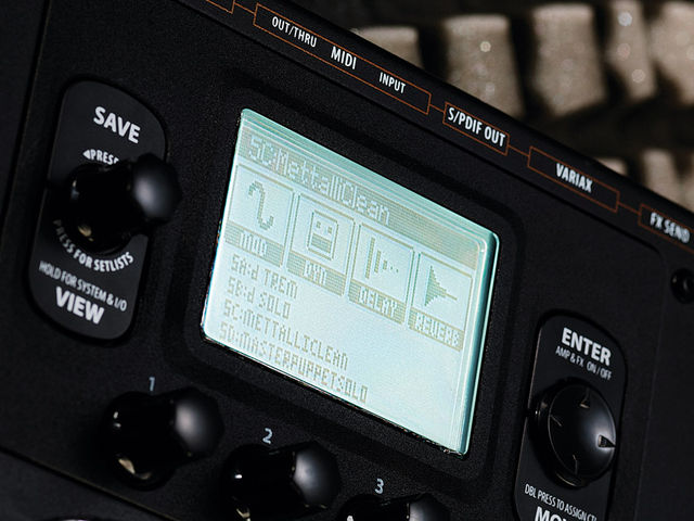 Line 6 POD HD500 The built-in display allows preset editing, but it's far easier to plug into a computer.