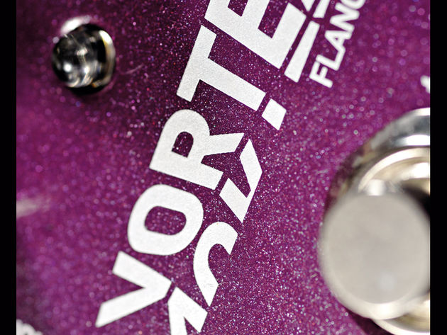 Vortex close-up There are knobs to control speed, depth, feedback and delay time.