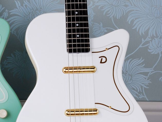 '56 Single Cutaway Thankfully, Dano has fitted the guitar with the fat strings it needs to bring out its tone.