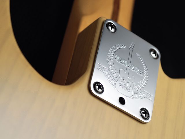Fender 60th Anniversary Telecaster The guitar sports a 60th Anniversary neckplate.
