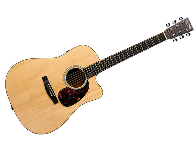 The DCPA4 is a dreadnought body with Venetian cutaways.