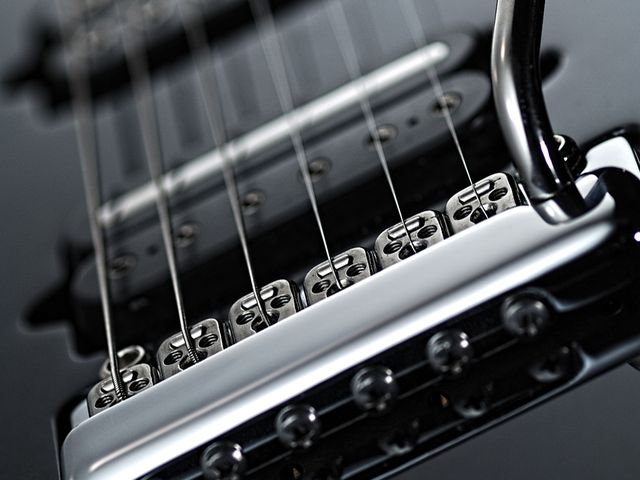 Music Man JPXI The vibrato is a custom MM model.