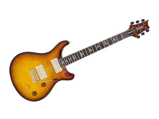 PRS ME Quatro The fretwork on the Quatro is very impressive indeed.