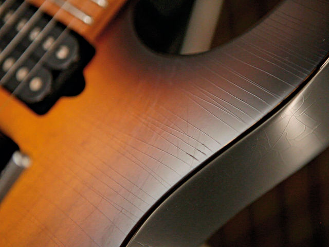 Suhr Guthrie Govan Antique Modern Guthrie has come to favour bent steel saddles and a nitro finish.