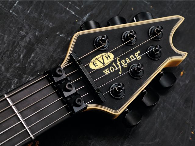 EVH Wolfgang The Wolfie's neck has a conical radius for easy chording and string-bending.