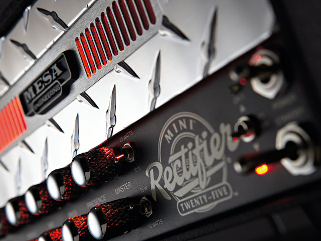 Mesa/Boogie Mini Rectifier Twenty-Five Each channel has two preamp modes, and also two power output options.