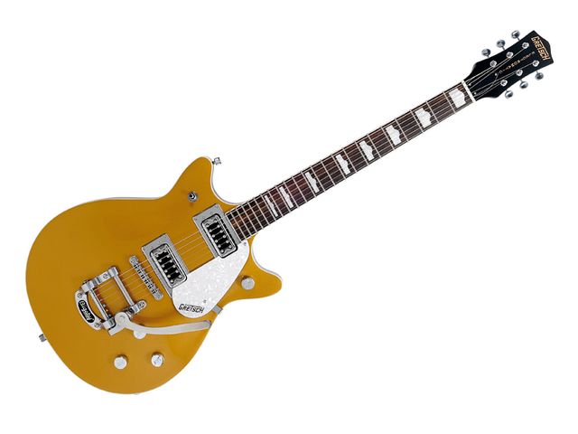 Gretsch Electromatic Double Jet Gretsch geeks may be dismayed to note that the Double Jet now has the 'wrong' fingerboard inlays…