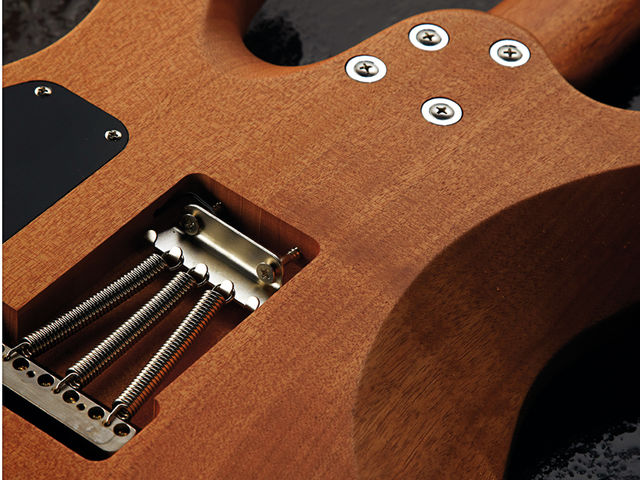 Rasmus Guthrie Govan No Tremol-No, but you do get a Gotoh 510 vibrato, as with the Suhr model.