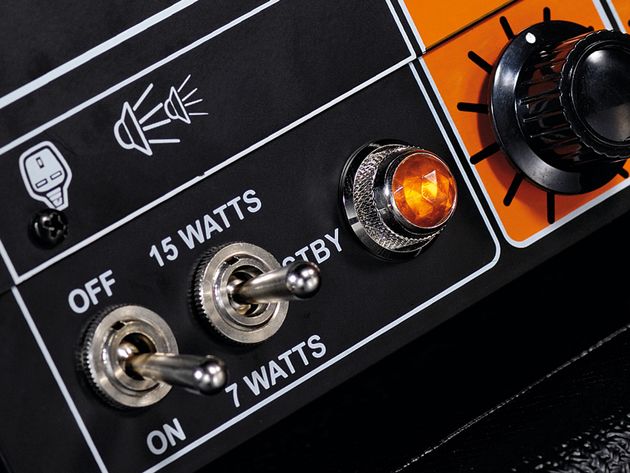 Orange Signature #4 Jim Root Terror The Jim Root Terror has two power modes, and eight- and 16-ohm speaker outputs.
