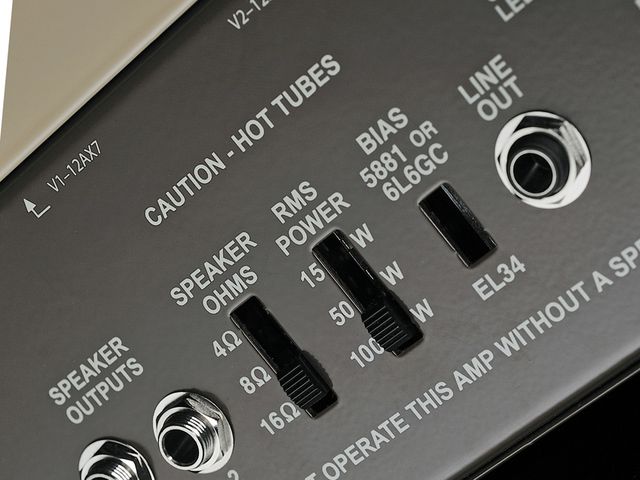 Carvin VL300 Legacy 3 The amp has three power options.