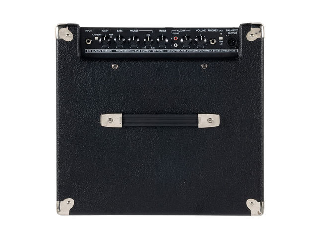 The amp is almost a perfect cube, and of reasonable weight, but the top-positioned handle is more than adequate for a single-person lift.