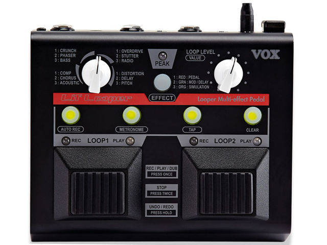 Vox Lil' Looper Value-for-money pedal provides twin synchronised loops with added effects