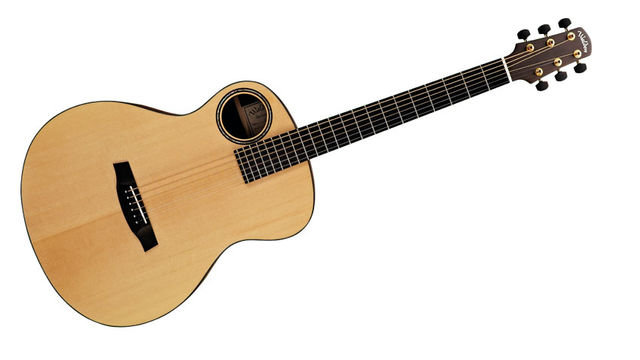 Walden B1 The theory behind the positioning of the Walden B1's soundholes is that the player can hear more of the guitar
