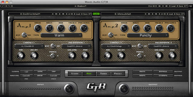 GTR3 boasts a modular amp setup. GTR3 boasts a modular amp setup.