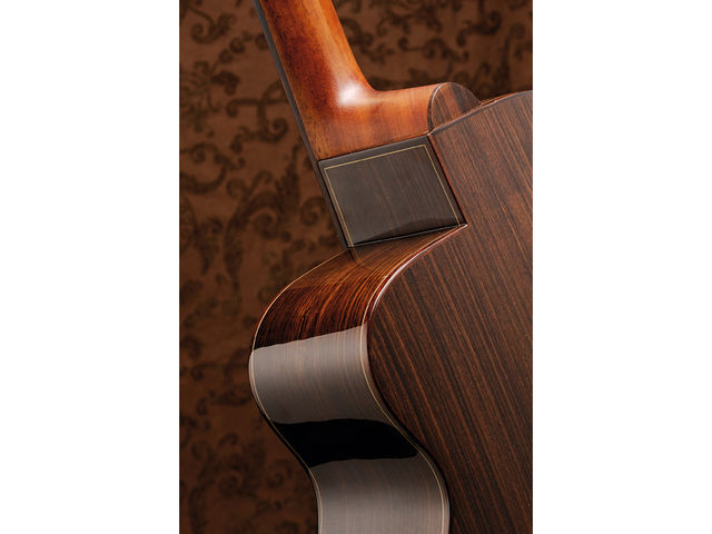 The A-Style's treble bout appears as though it has been dropped down about 6cm. The A-Style's treble bout appears as though it has been dropped down about 6cm.