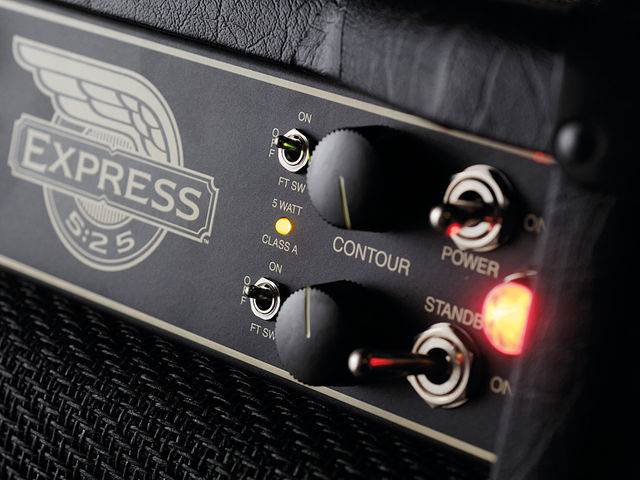 Mesa Engineering Express 5:25 1 x 12 combo The front control panel houses the variable contour controls for each channel