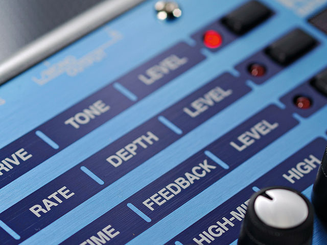 Boss ME-20 Altering parameters is achieved by simply adjusting the four main knobs