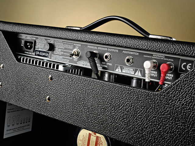 Fender '65 Princeton Reverb Reissue Speaker and footswitch outputs and reverb in and out