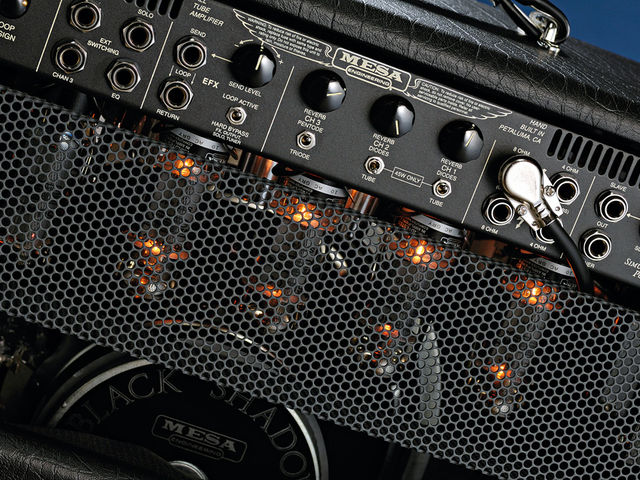 It's all fairly self-explanatory around the back. Some amps don't have this many controls on the front!