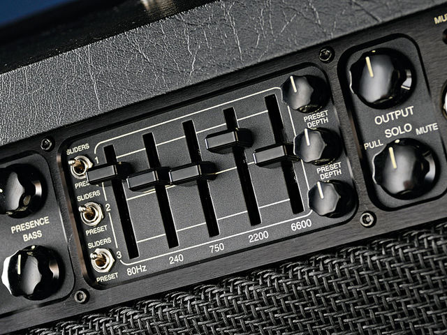 The five-band graphic EQ is a Mark Series staple and is pivotal to the Mark Five's tone
