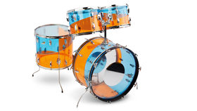 Le kit vintage du mois : Le Ludwig Vistalite dual blue et amber swirl