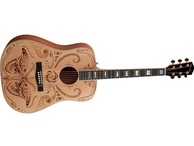 Melanie Steinway "Tribal Moth" Dreadnought