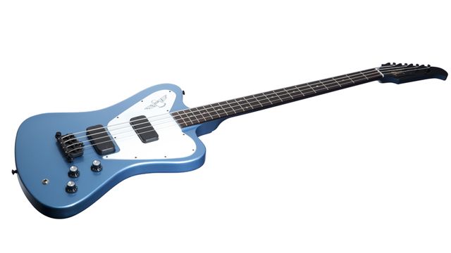 Gibson unveils Thunderbird Studio Non-Reverse Bass And here it is in Pelham Blue - pretty striking, eh?