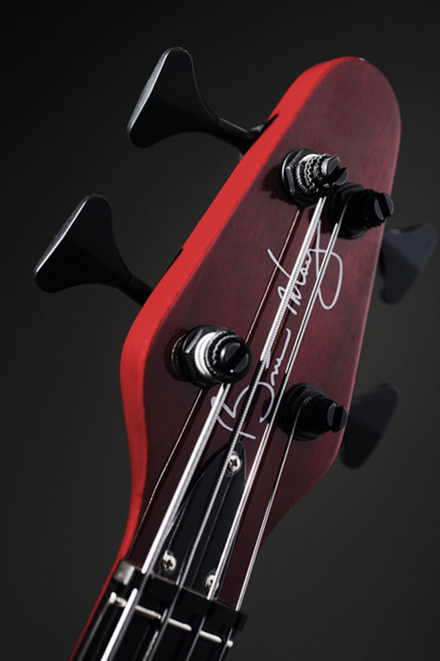 The Brian May Bass at the headstock end blank