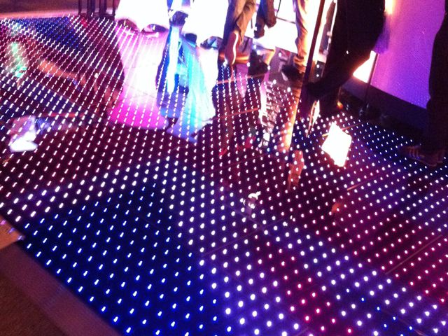 Light-up LED dancefloor