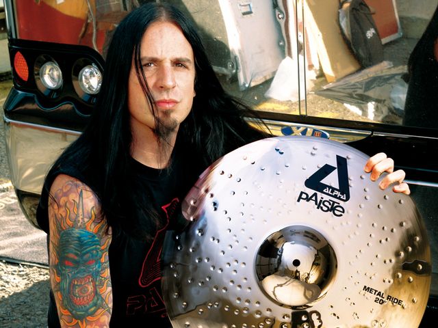 Paiste Alpha Series Jeremy Spencer of Five Finger Death Punch with a Metal Ride