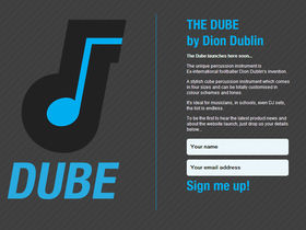 Dion Dublin launches The Dube percussion instrument