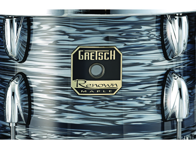 Gretsch Maple Renown tom Six-ply all-maple shells feature rounded 30-degree bearing edges for greater head contact and warm tones.