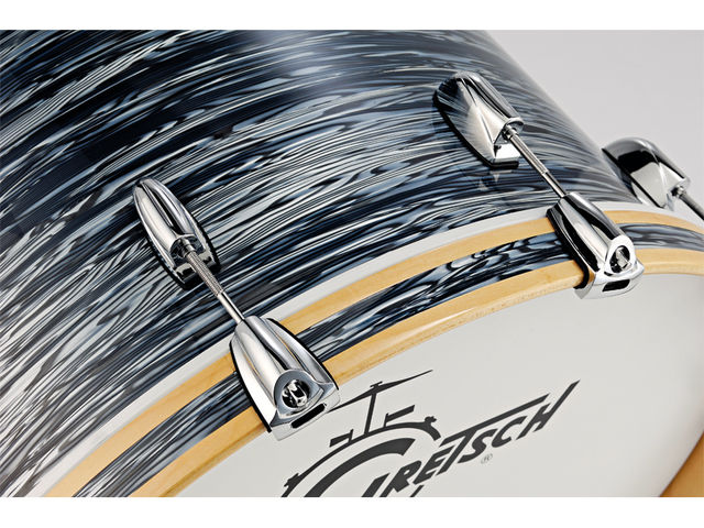 Gretsch Maple Renown lug Lugs diverge from higher-range Gretsch drums only by a small margin - the distinction is in three faint scorelines etched into each lug.