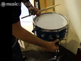 NAMM 2011 VIDEO: Natal snare drum adjustable throw demo