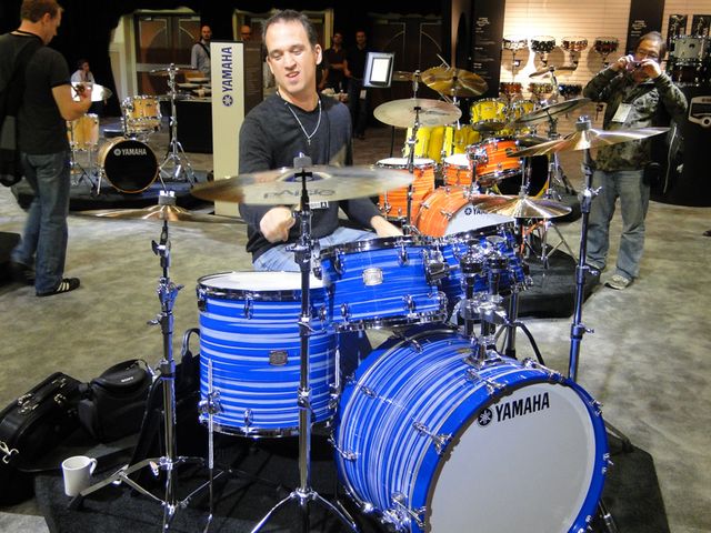Kenny Chesney drummer Sean Paddock rocks Yamaha's Club Custom kit