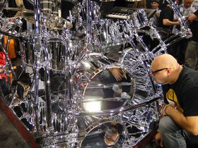 NAMM 2012 VIDEO: Gretsch Drums custom chrome set