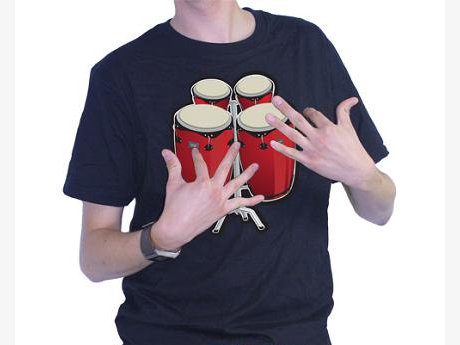 Electronic bongo t-shirt