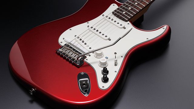 Here's that candy apple red finish up close
