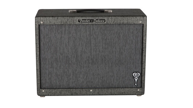 Fender releases George Benson signature amp and enclosure The GB Hot Rod Deluxe 112 Enclosure meanwhile is a closed back cab, also with silver-strange grille cloth and GB logo badge