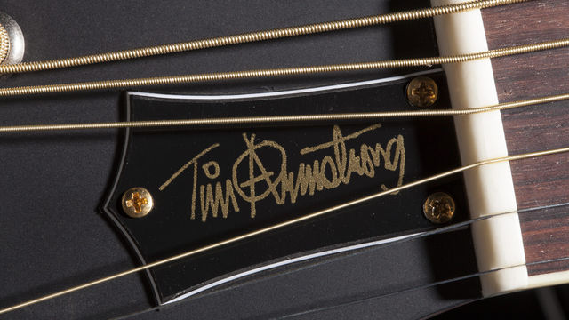 Fender releases Tim Armstrong signature acoustic That's a mighty fine truss rod cover...